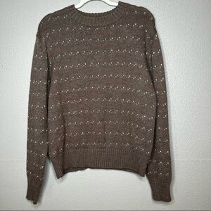Trent Vintage Crewneck Sweater Brown Size L